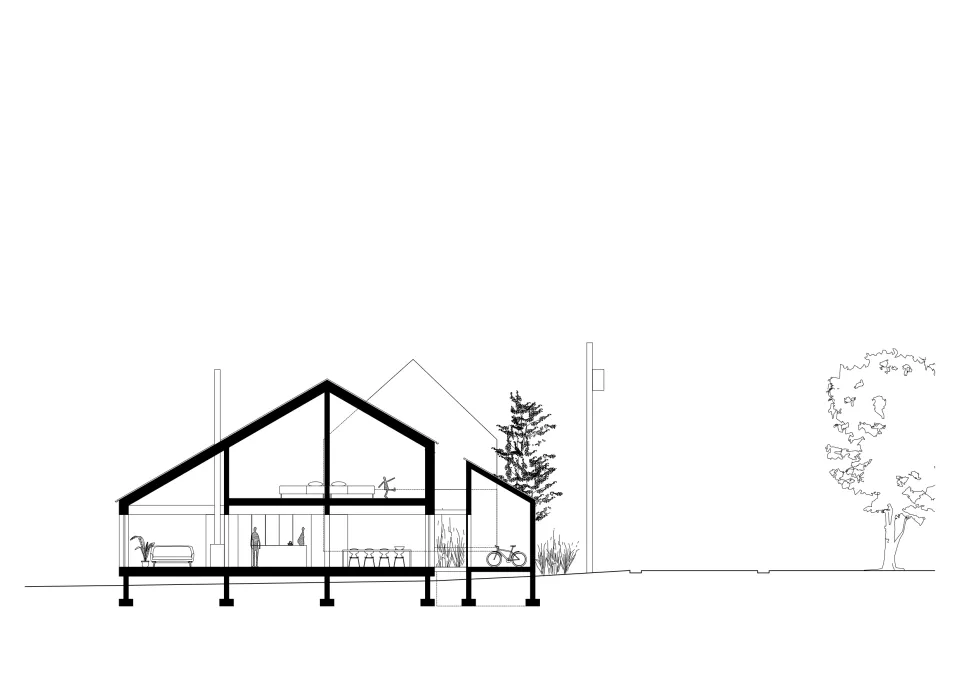 LRArchitectes habitation contemporaine ossauture bois durable basse energie Ramillies Brabant