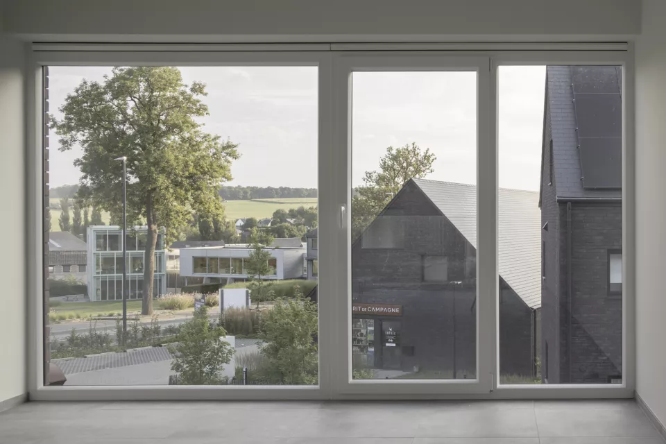 LRARCHITECTES Ecoquartier promotion immobilière résidentiel unifamiliale commerce paysage Hamois Ciney Namur