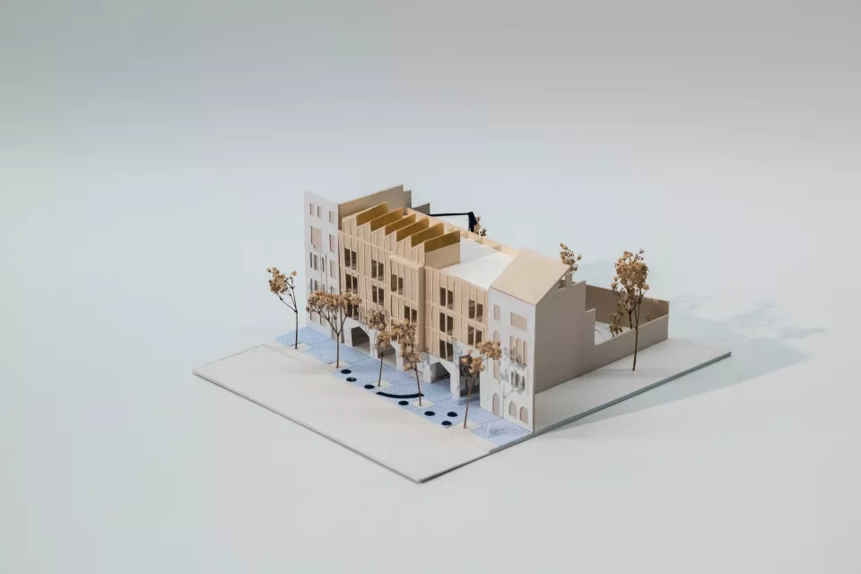 Lrarchitectes Crèche Jacquet Bonhommet maison de quartier parc ossature bois Koekelberg Bruxelles