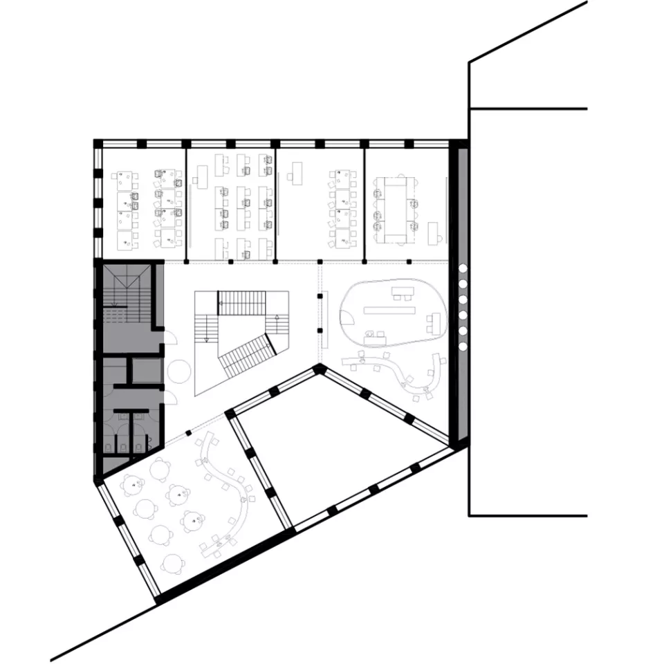 Lrarchitectes auditoires maison des langues louvain la neuve brabant wallon belgique